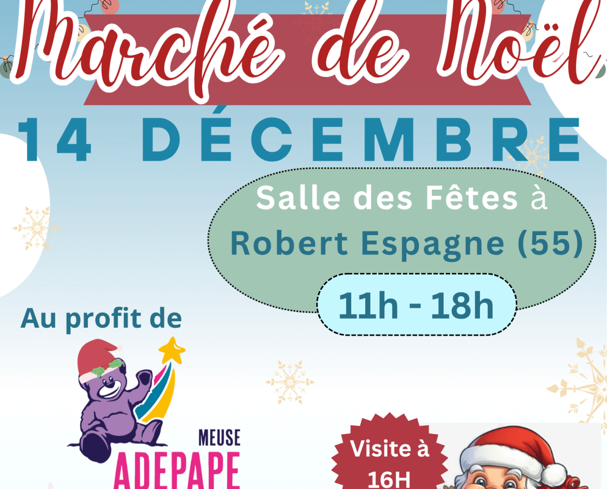 Marché Artisanal de Noel le 14 déc à Robert Espagne de 11h à 18h