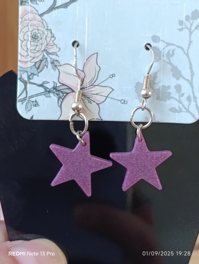 Boucle étoile Violette