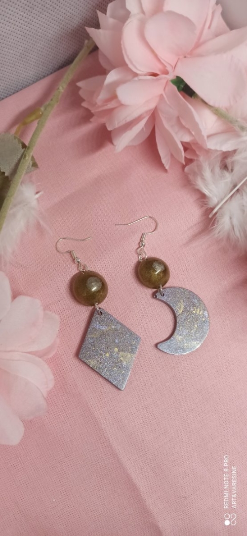 Boucle d&#039;oreille original lunaire
