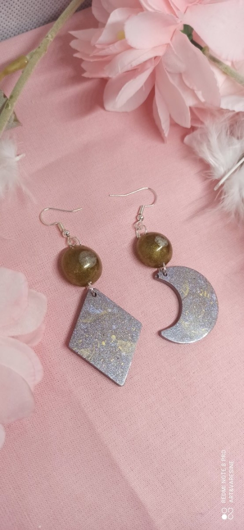 Boucle d&#039;oreille original lunaire