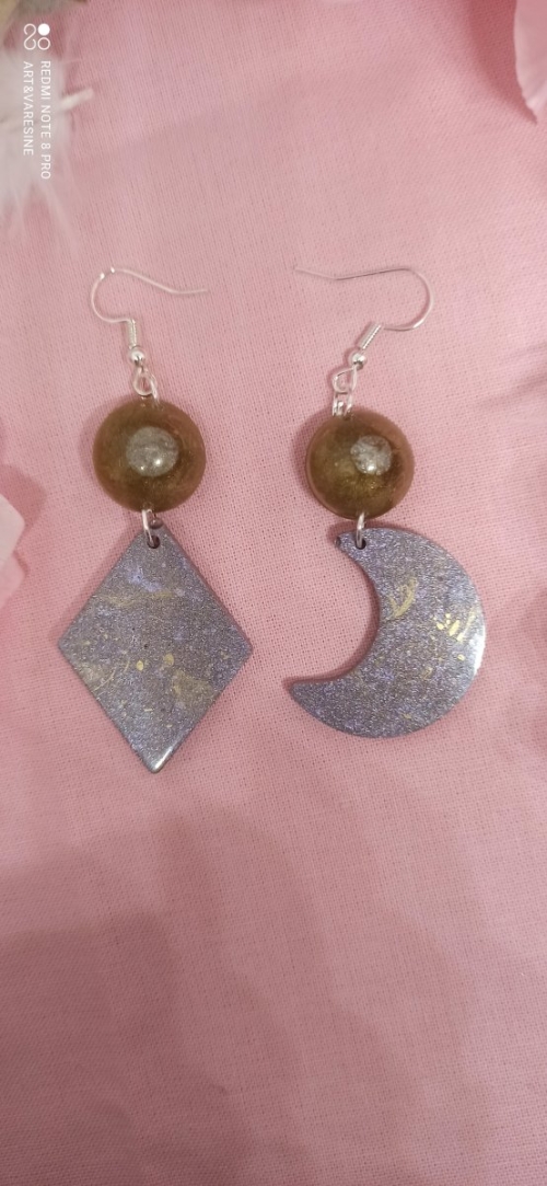 Boucle d&#039;oreille original lunaire