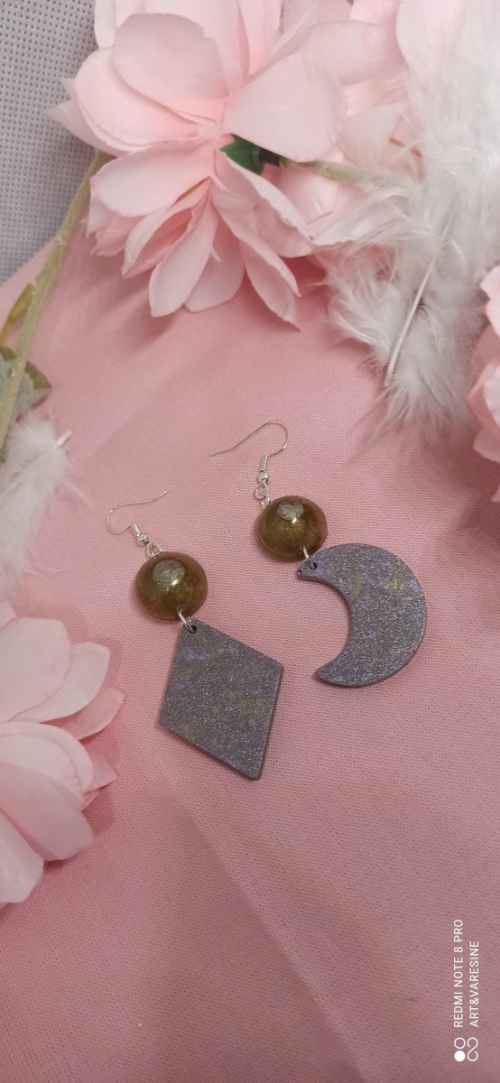 Boucle d&#039;oreille original lunaire