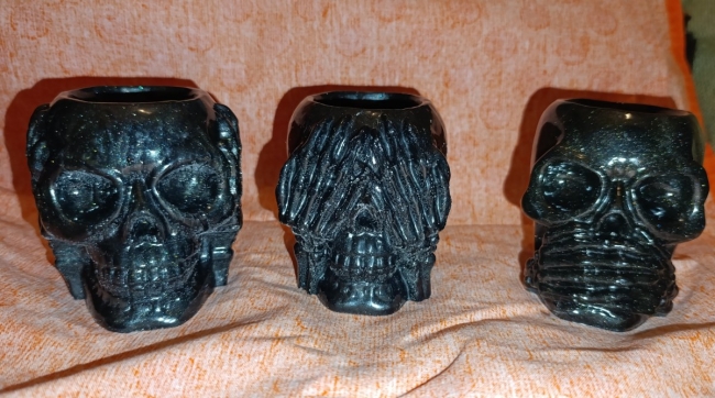 Crâne Squelette Type 3 singes