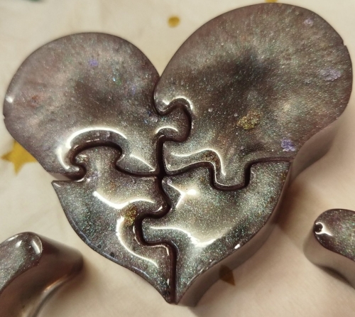 Décoration Coeur en puzzle