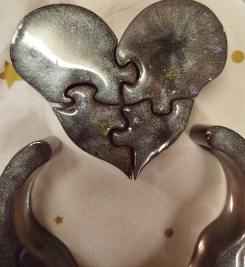 Décoration Coeur en puzzle