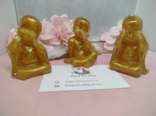 3 moines bouddha