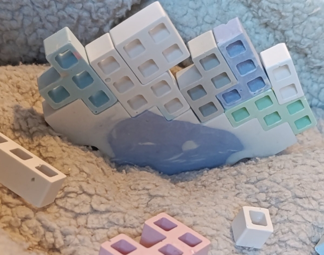 Jeu Tétris à bascule en Jesmonite  à partir de 6 ans 