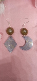 Boucle d&#039;oreille original lunaire