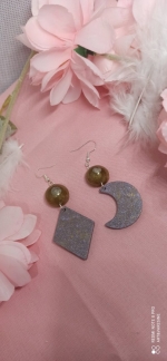 Boucle d&#039;oreille original lunaire