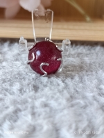 Pendentif rouge vif 